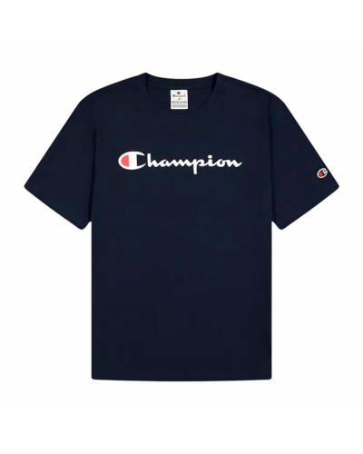 T-shirt med kortärm Herr Champion Champion Crewneck Marinblå
