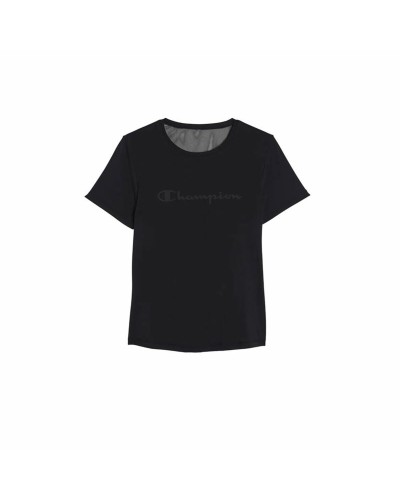 Dames-T-Shirt met Korte Mouwen Champion Champion Zwart
