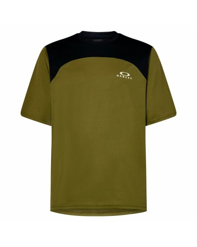 T-shirt med kortärm Herr Oakley Free Ride SS Grön Oliv