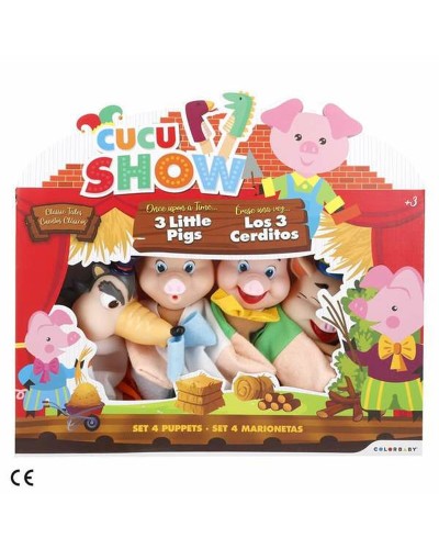 Marioneta de Peluche 3 Little Pigs