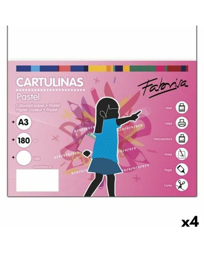 Papiers carton Fabrisa Blanc (4 Unités)