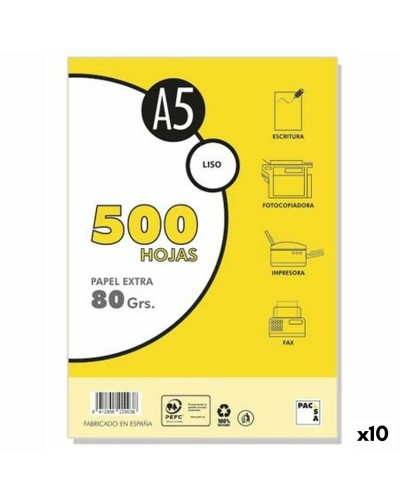Carta Pacsa EXTRA Bianco A5 500 Fogli (10 Unità)