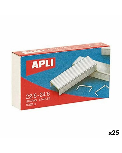 Häftklamrar Apli 22/6-24/6 6 mm 10 Delar (25 antal)