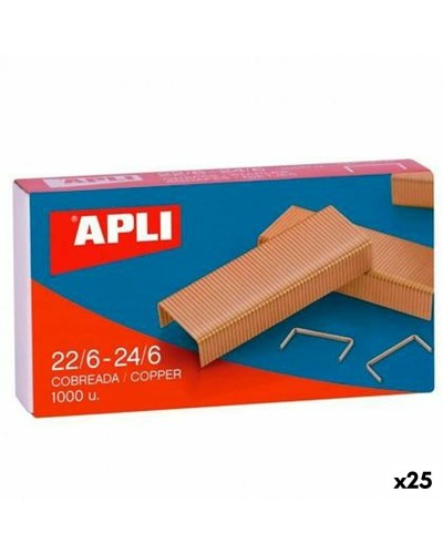 Häftklamrar Apli 22/6-24/6 6 mm 10 Delar (25 antal)