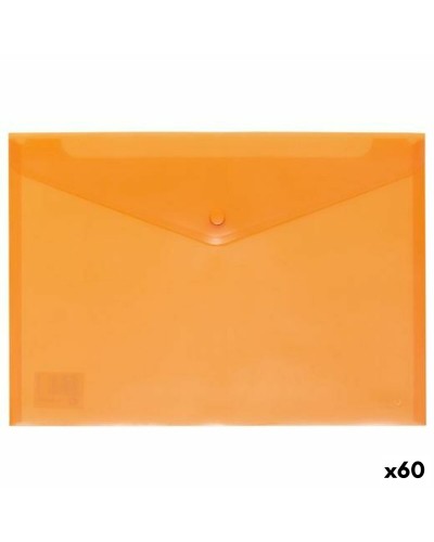 Document holder with flap Grafoplas Orange A4 polypropylene (60 Units)