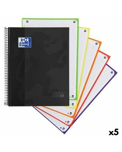 Book of Rings Oxford CLASSIC EUROPEANBOOK Black A4 120 Sheets (5 Units)