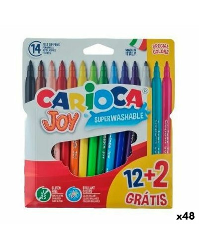 Set di Pennarelli Carioca JOY Multicolore 12 Pezzi (48 Unità)