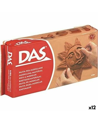 Pâte à modeler DAS Terre cuite (12 Unités)