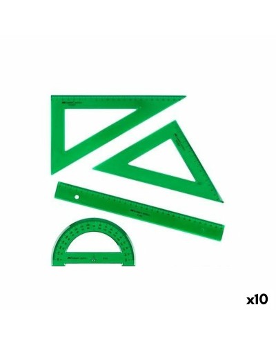 Geometriset Faber-Castell Grön 4 Delar (10 antal)