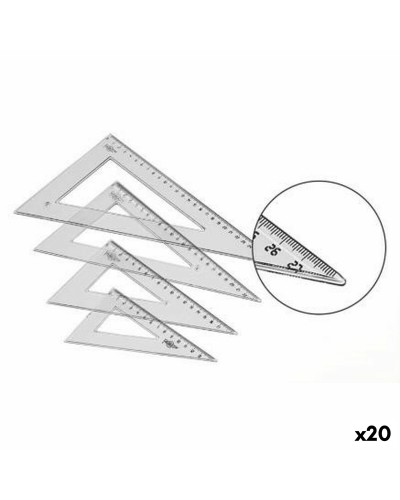 Triangel Faibo Transparent 30 cm (20 antal)