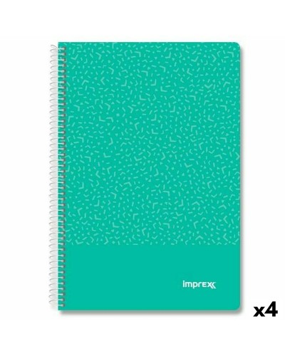 Schrift Imprex Groen Din A4 80 Lakens (4 Stuks)