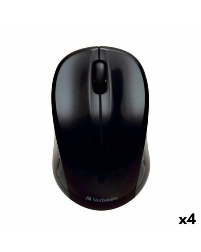 Mouse senza Fili Verbatim GO NANO Nero 1600 dpi (4 Unità)