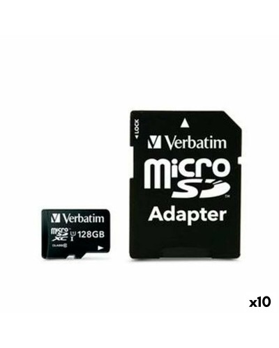 Carte Mémoire SDHC Verbatim 128 GB (10 Unités)