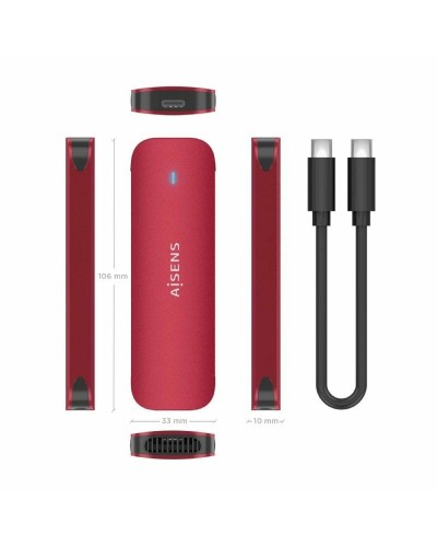 Hard drive case Aisens ASM2-027RED