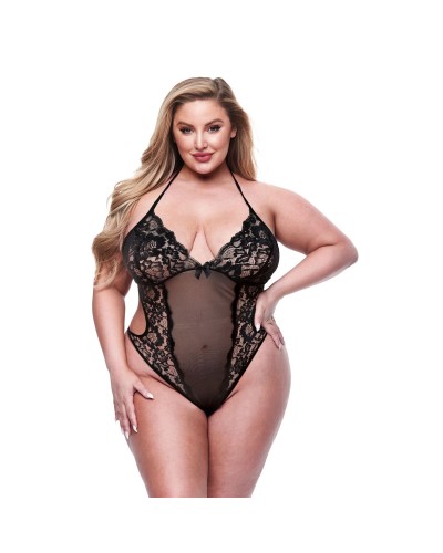 Leotard Baci Lingerie Black Queen Queen size