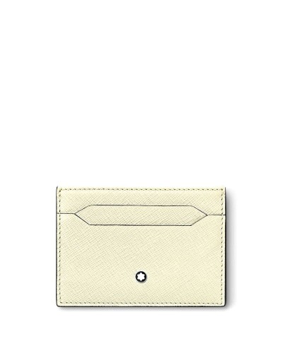 Montblanc Business Card Holder Ivory - Fine Leather 11x7.5cm - Elegant & Compact
