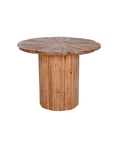 Square Dining Table Home ESPRIT Natural Wood 100 x 100 cm
