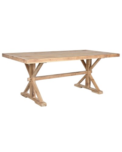 Tavolo da Pranzo ESPRIT 200x100 cm, Legno Naturale, Design Moderno