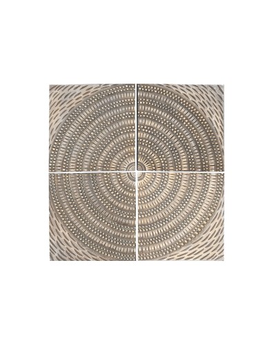 ESPRIT Wanddekoration: Moderne Goldene Bilder 80 x 80 cm, 4er Set
