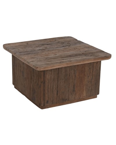 ESPRIT Round Coffee Table, Brown Wood, 70 x 70 x 39 cm
