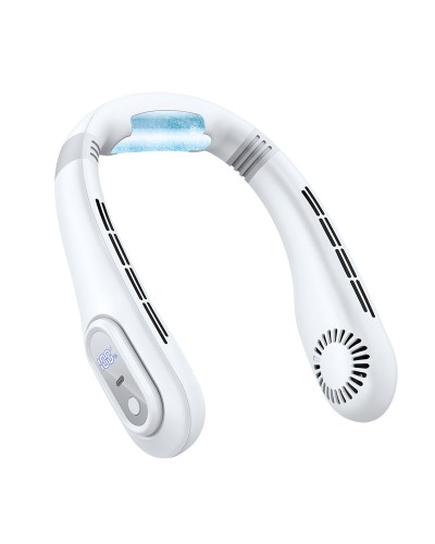 Ventilatore da Collo Fulmo Huracán Bianco: USB Ricaricabile, 3 Velocità, Perfetto per l'Estate