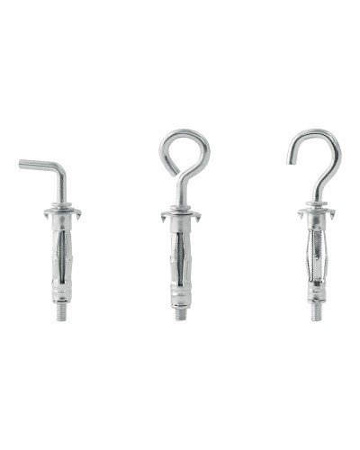 Rapid Ösenhaken 8 mm für Hohlwände und Gipskarton - 32 mm Kippdübel - 12er-Set
