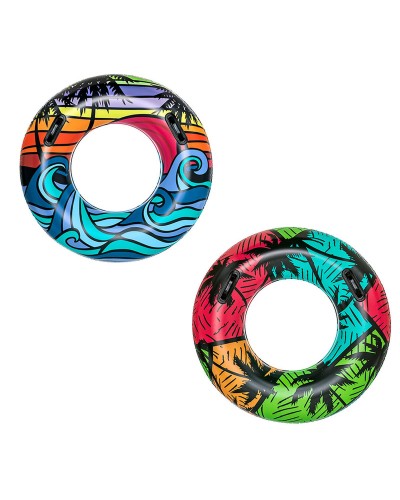 Bestway Dekorierter Schwimmring D91cm - Griffe, +10 Jahre - Strand/Pool
