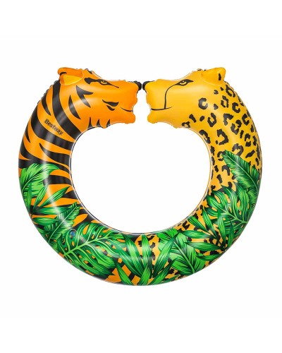 Bestway Uppblåsbart Flottör Djungel 109x89 cm +12 år Strand och Pool 36360