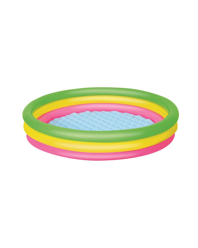 Bestway Piscina Gonfiabile 3 Anelli 152x30cm - Fondo Morbido Bimbi +2 Anni