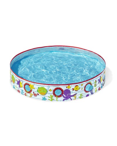 Bestway Piscina Rígida Peces 152x25cm - Piscina Infantil +2 Años para Jardín
