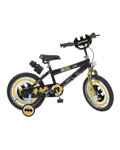 Bicicleta Batman 16 Pulgadas para Niños - Ruedas de Entrenamiento Incluidas

