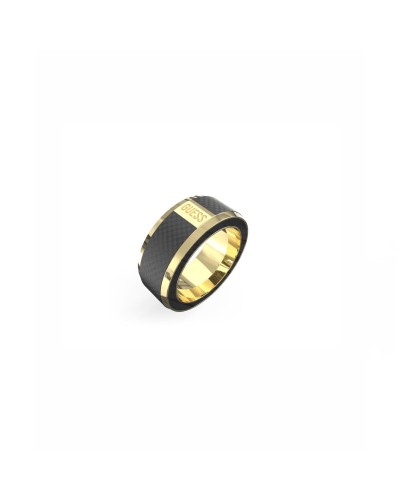 Anillo Hombre Guess JUMR04048JWYGBK62 - Talla 22 - Acero Inoxidable Negro/Oro

