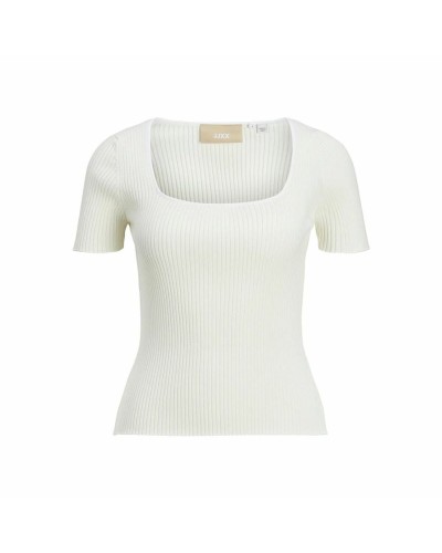 Jack & Jones Jxsky Maglia Donna: Maniche Corte Bianco Caldo - Cloud Dancer
