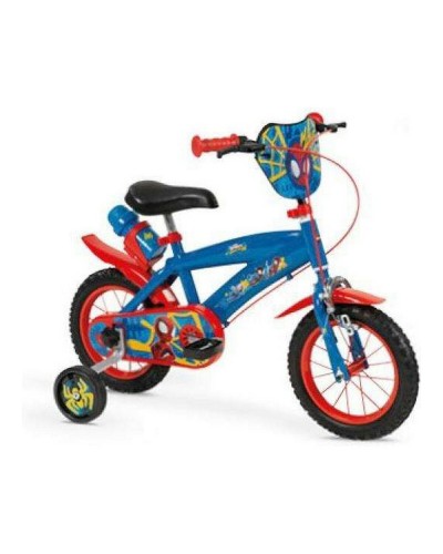 Spidey Bicicletta Bambino 12" - Spider-Man, Ruote Stabilizzatrici, Rosso/Blu
