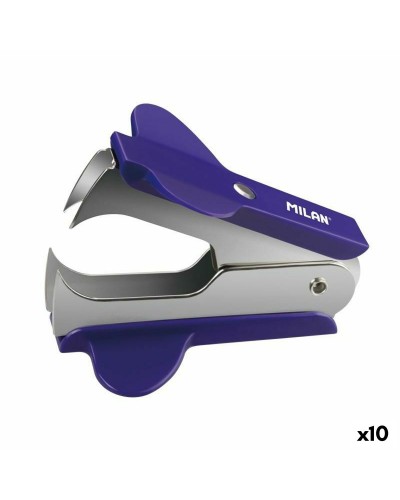Quitagrapas Milan Azul - Set de 10 Piezas - Oficina Escuela
