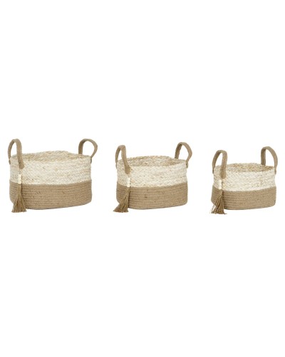 Set Körbe ESPRIT Braun Natur Jute 41 x 30 x 33 cm (3 Stück)

