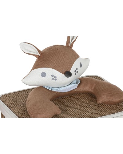 ESPRIT Laundry Basket 4 Pieces, Blue/Natural Brown, 44 x 44 x 45 cm, for Children
