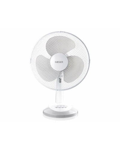 Haeger FA016007A Ventilatore da Tavolo, Bianco, 45W