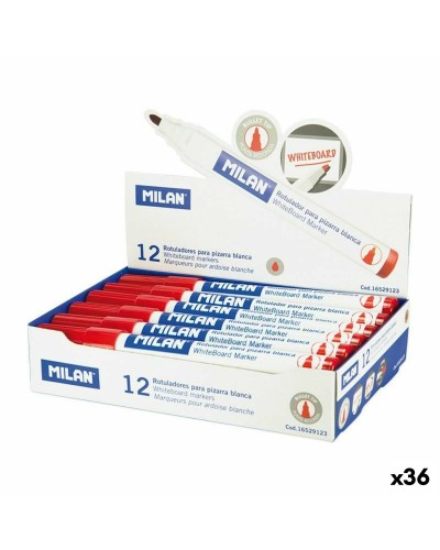 Ensemble de Marqueurs Milan Tableau blanc 12 Pièces (36 Unités)