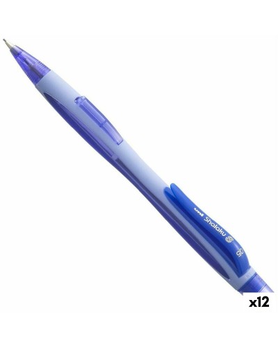 Lyijykynän pidin Uni-Ball SHALAKU S Sininen 0,5 mm (12 osaa)