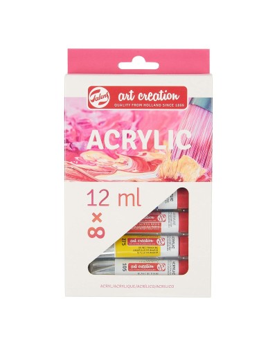 Akryylimaalisarja Talens Monivärinen 12 ml 8 Kappaletta
