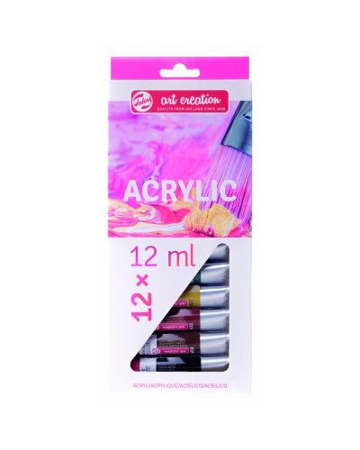 Akryylimaalisarja Talens Monivärinen 12 ml 12 Kappaletta