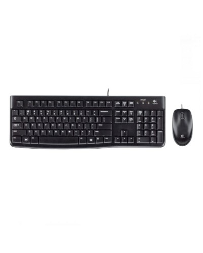 Clavier Logitech Desktop MK120 Noir Espagnol Qwerty AZERTY