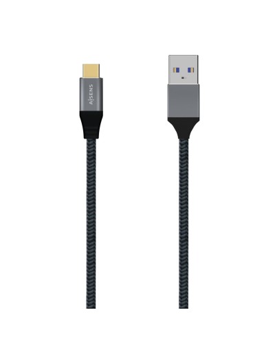 USB A zu USB-C-Kabel Aisens A107-0630 50 cm Grau (1 Stück)