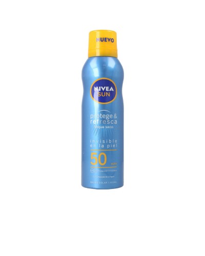 Sonnenschutzspray Nivea Sun Protege&Refresca Bruma Solar Invisible Spf50 Spf 50 200 ml