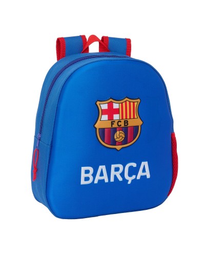 School Bag F.C. Barcelona Navy Blue 27 x 33 x 10 cm
