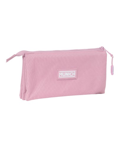 Triple Carry-all Munich Basic Pink 22 x 12 x 3 cm