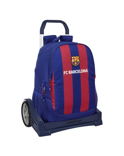Trolley per la Scuola F.C. Barcelona 24/25 Rosso Granato Blu Marino 32 x 44 x 16 cm