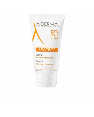 A-Derma Protect Crema Solare SPF 50 - 40ml - Protezione Alta Pelle Sensibile
