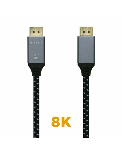 DisplayPort Cable Aisens A149-0435 Black Black/Grey 1 m